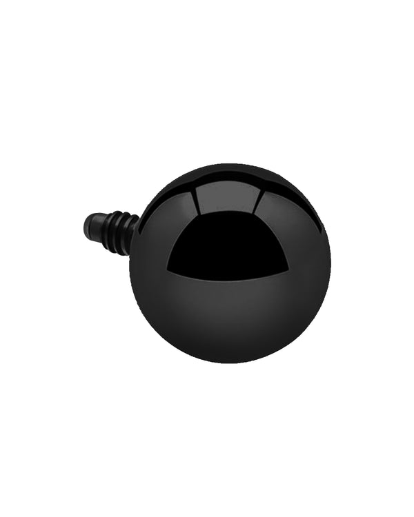 Black pvd Titanium Internal Thread Ball