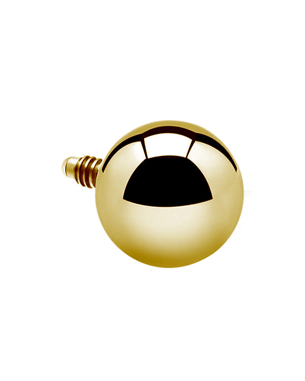 Gold pvd Titanium Internal Thread Ball