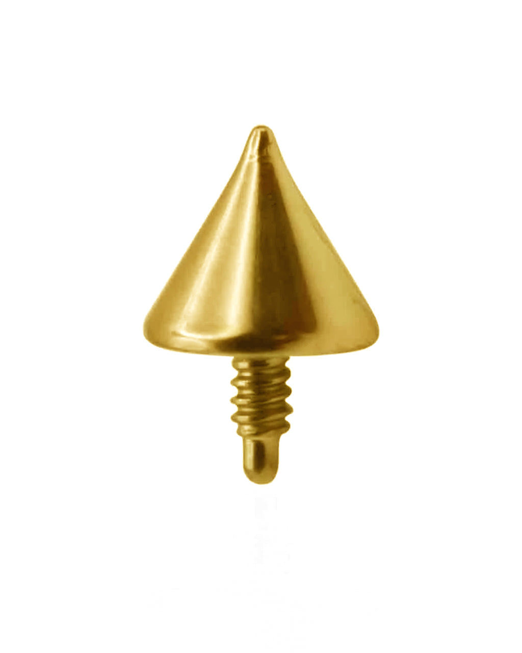 Gold pvd Titanium Internal Thread Spike