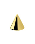Steel Spike | Yellow Gold ZCN - 16GA - 4MM