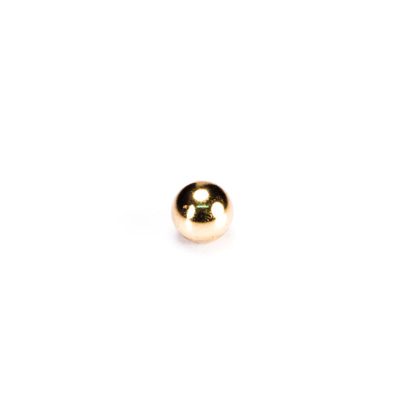 Gold Surgical Steel Threaded Ball
