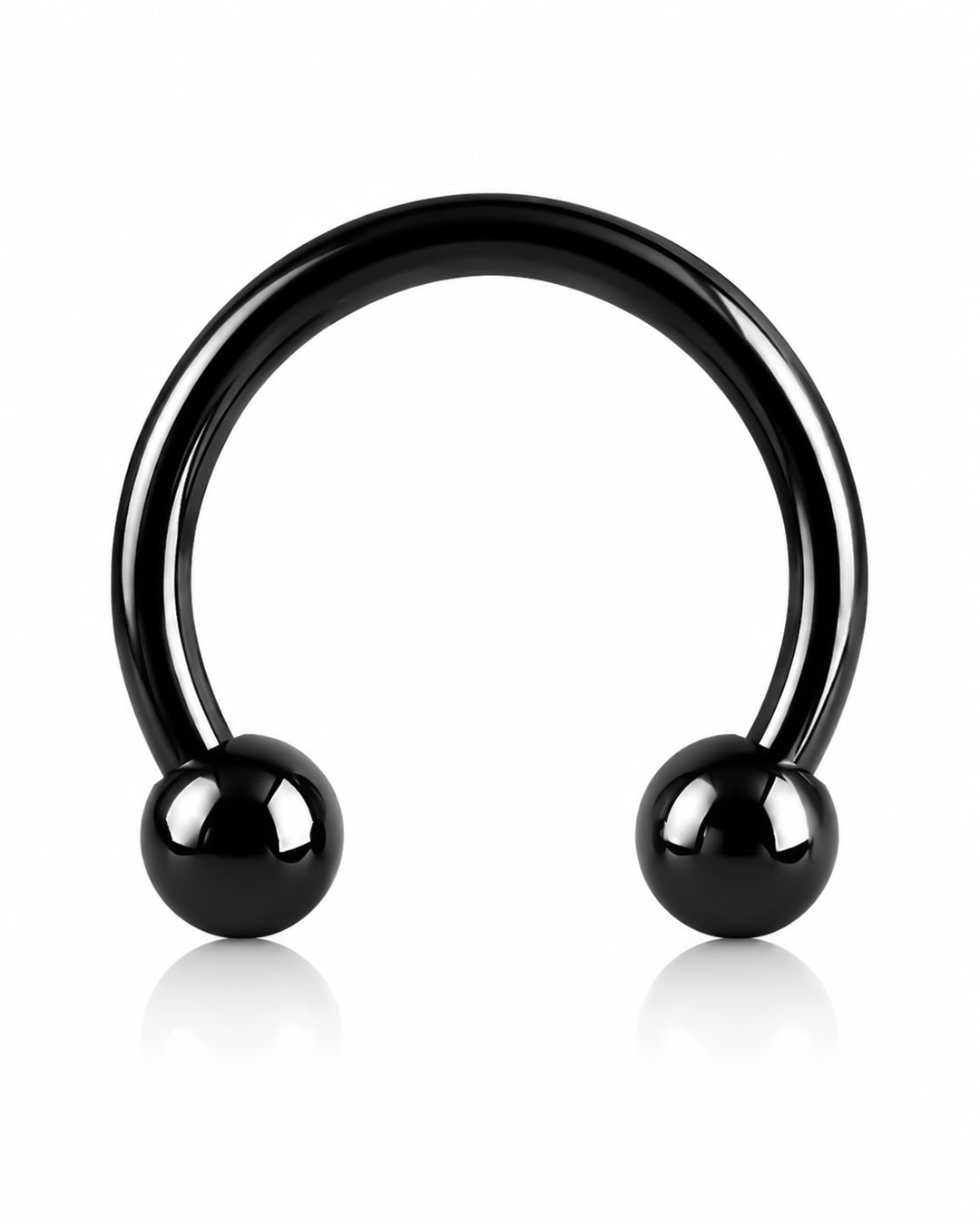 Surgical Steel Circular Barbell Black