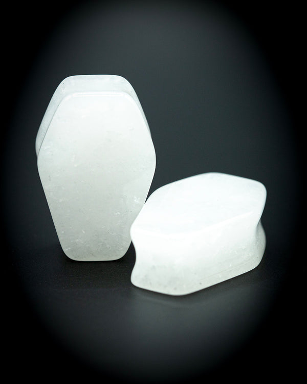 COFFIN PLUG WHITE JADE