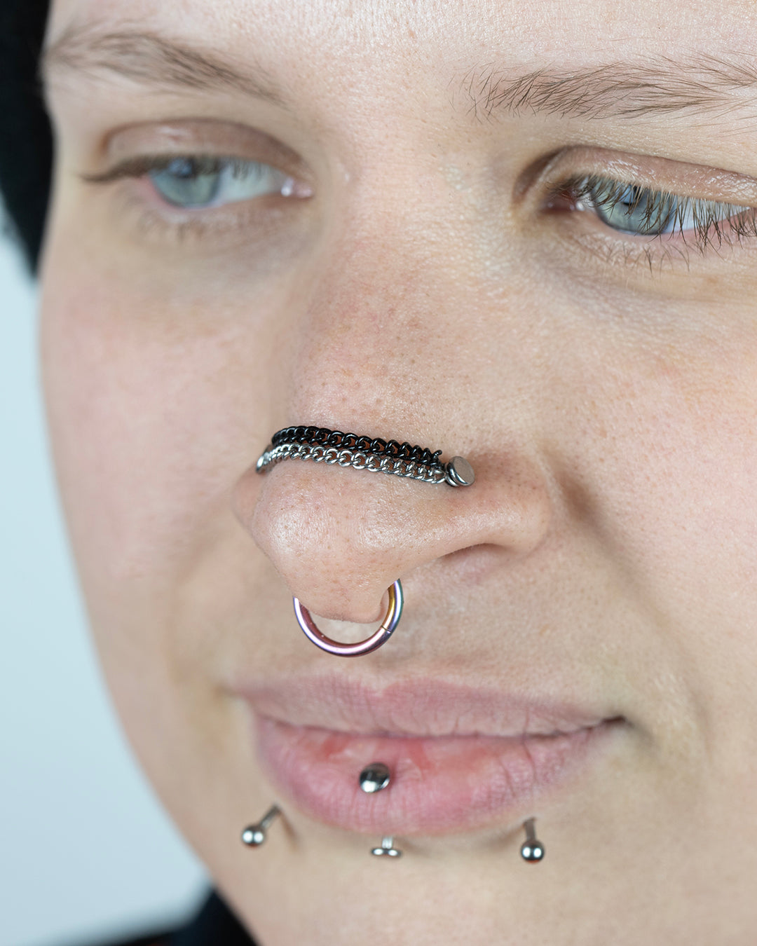 Silver Titanium Connector Chain