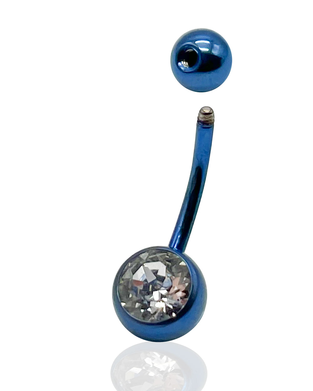 Titanium Jeweled Navel Barbell