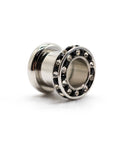 Double Edged Channel Set Jewelled Internally Threaded Tunnel