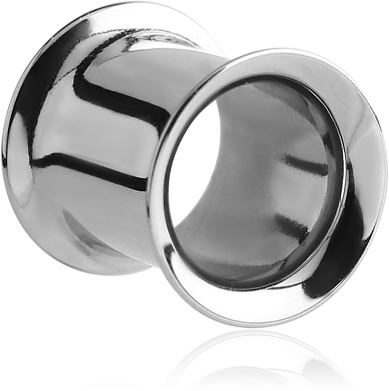 Silver Steel Double Flared Tunnel