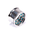 CZ/AQ Diamonds On The Inside Flared Eyelet