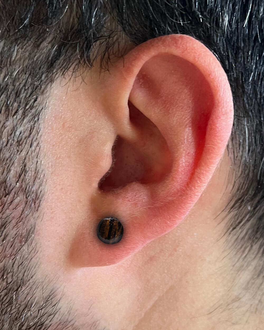 Dark Palm Wooden Fake Plugs