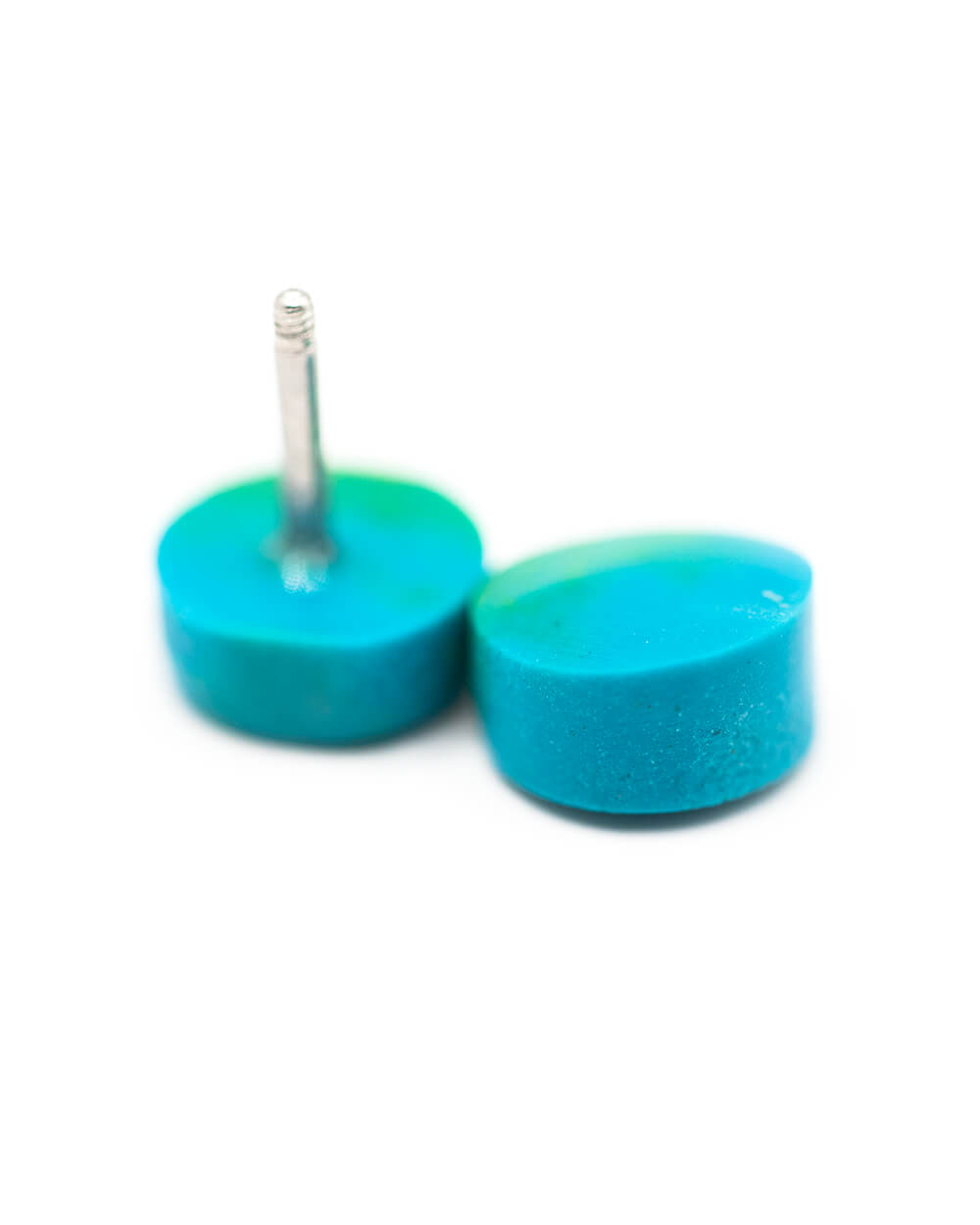 Teal Stone Fake Plugs