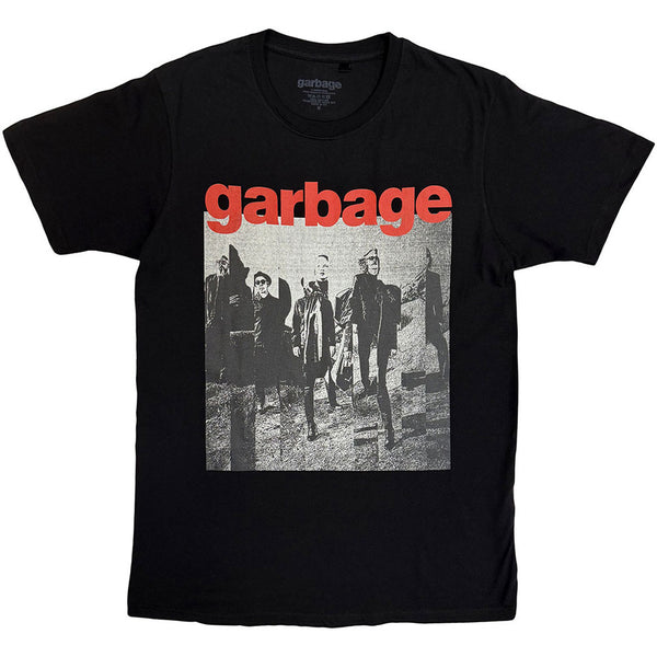 Garbage Photo Segments Black T-Shirt (Licensed Merchandise)