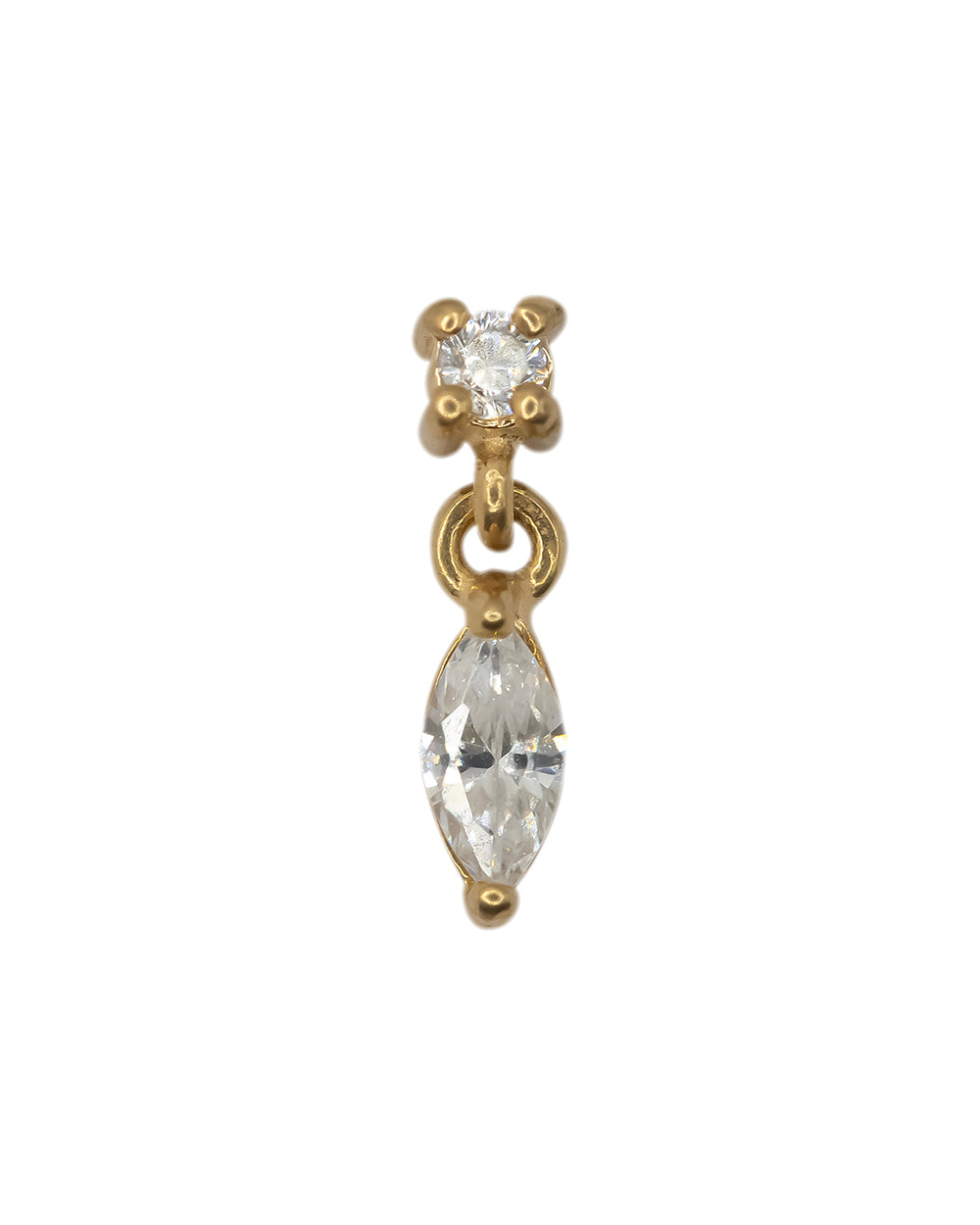 Marquise Diamonte Drop Internally Threaded Attachment