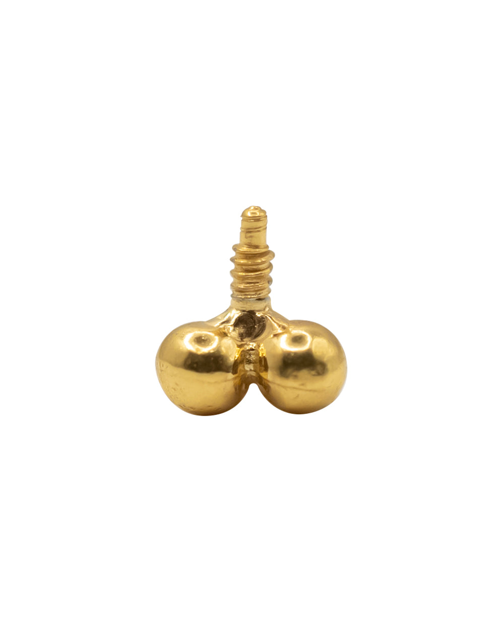 Gold Trinity Ball 16g Internal Thread S/Steel Attachment 3.3mm