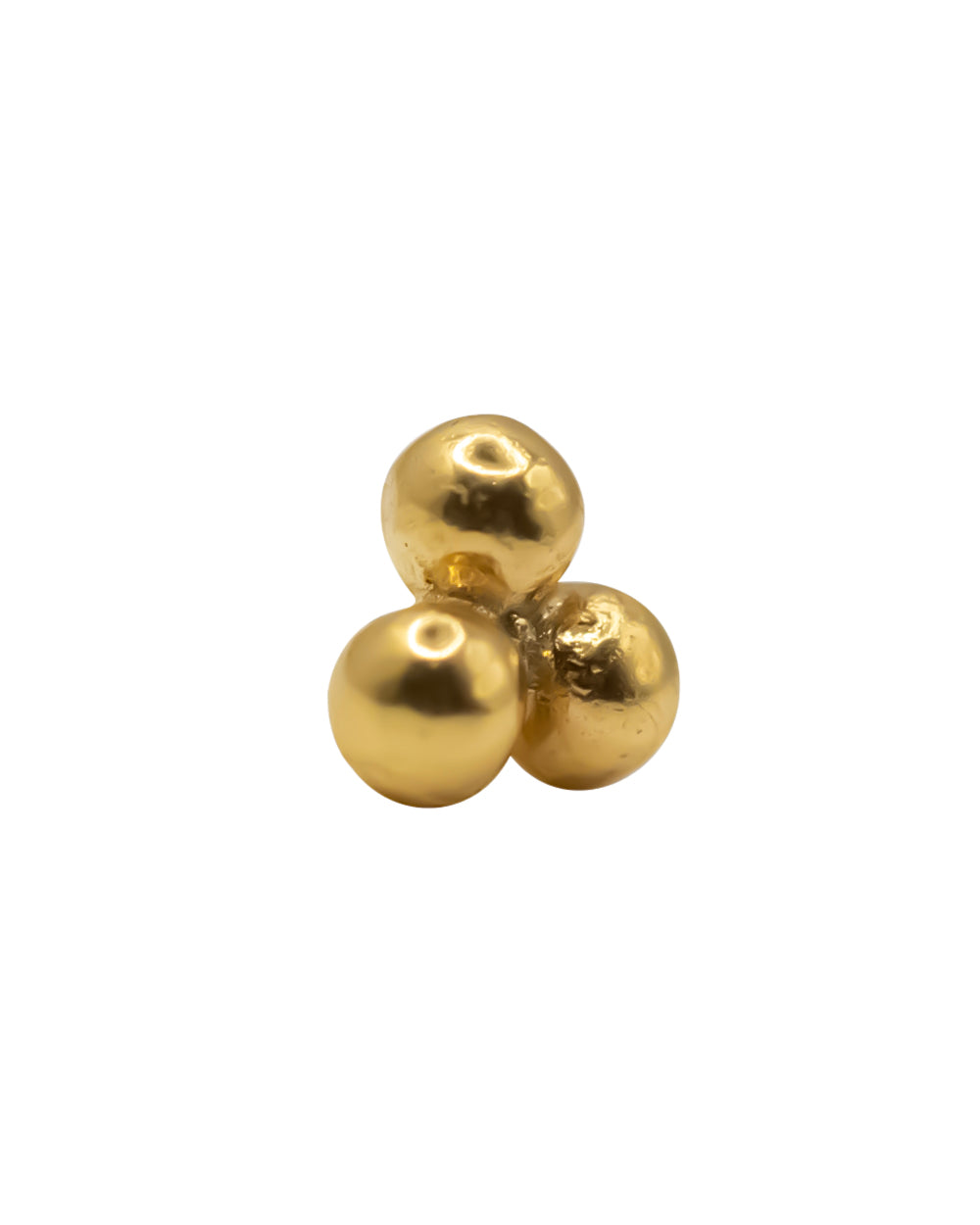 Gold Trinity Ball 16g Internal Thread S/Steel Attachment 3.3mm
