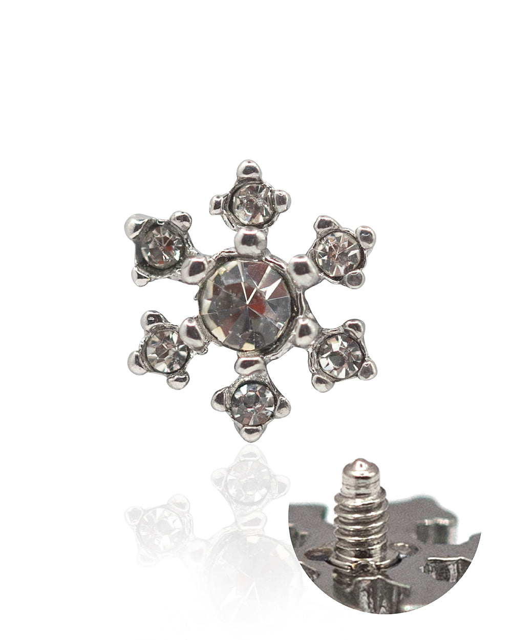 Snowflake Crystal Internal Thread Attachment