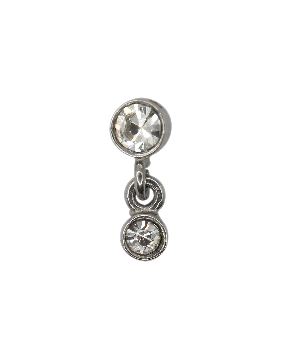 Double Diamonte Circular Internally Threaded Attachment