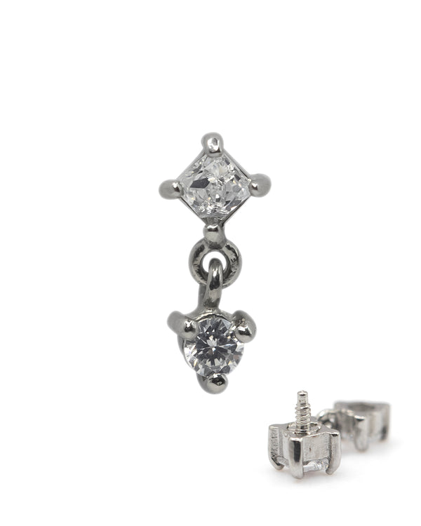 Double Dangle Diamonte Internally Threaded Attachment