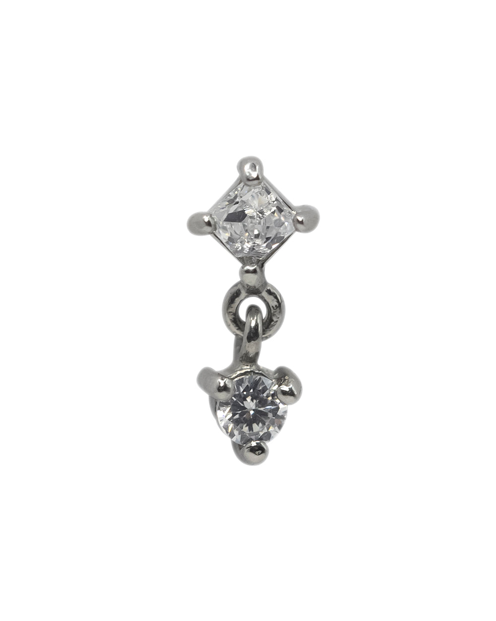 Double Dangle Diamonte Internally Threaded Attachment