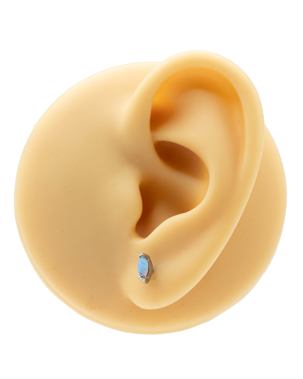 Light Blue Opal Internally Threaded Attachment