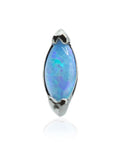 Light Blue Opal Internally Threaded Attachment