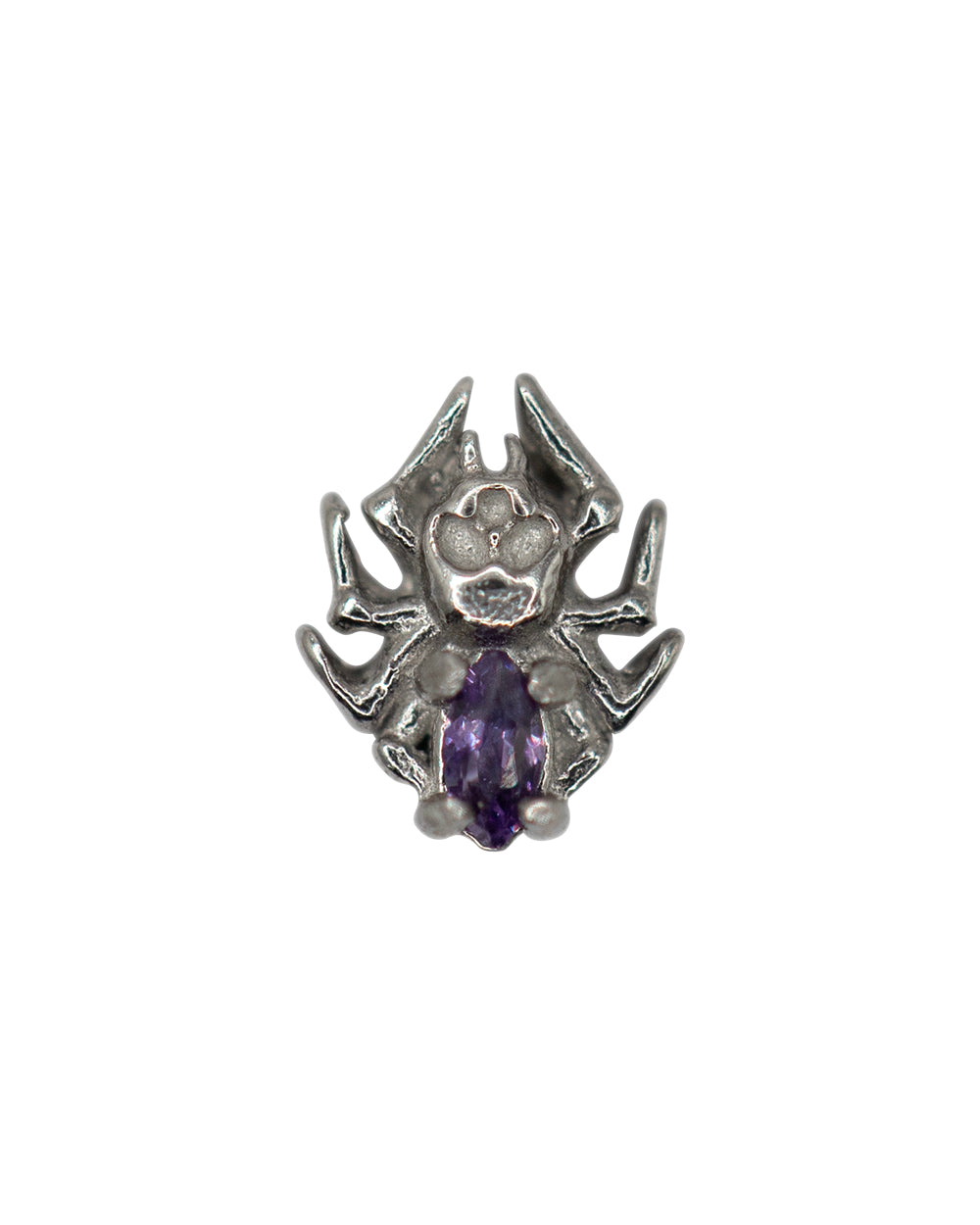 Arachnid Amethyst 16g Internal Thread S/Steel Attachment