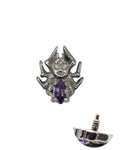 Arachnid Amethyst 16g Internal Thread S/Steel Attachment