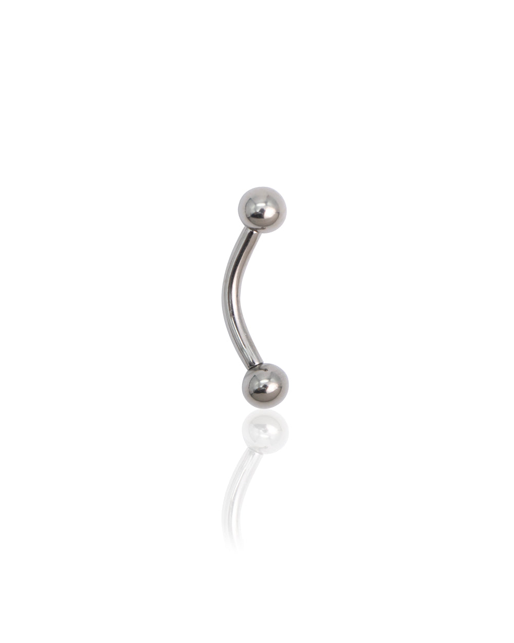 Titanium Internal Thread Curved Barbell