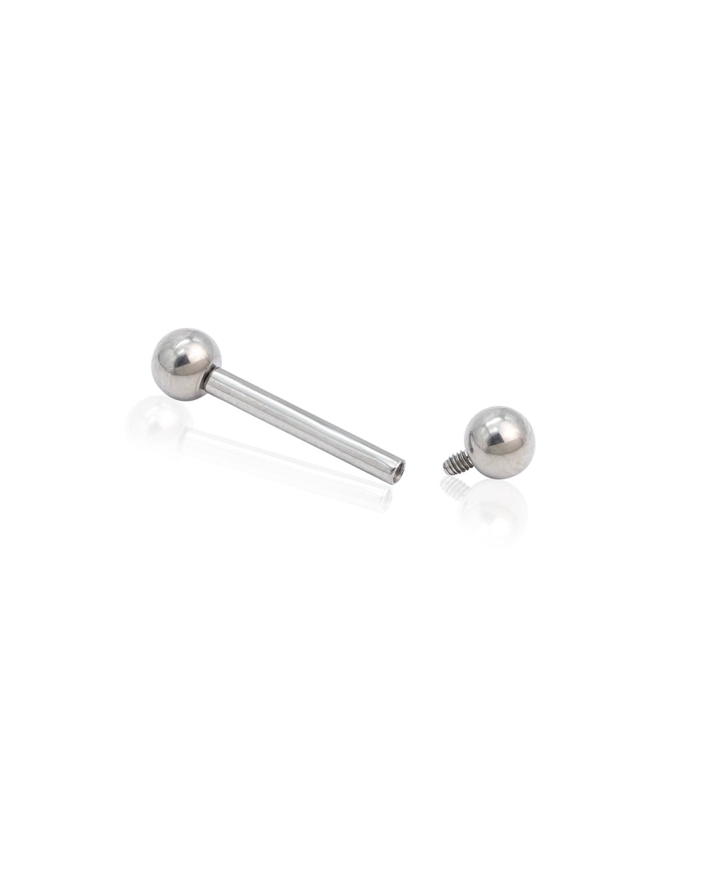 Titanium Internal Thread Straight Barbell
