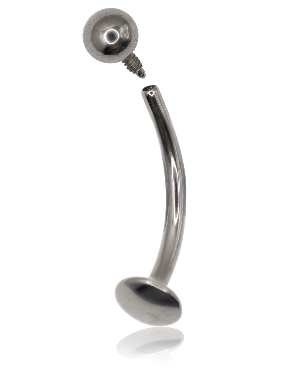 Curved Labret/ Flat Back TI Internal Thread