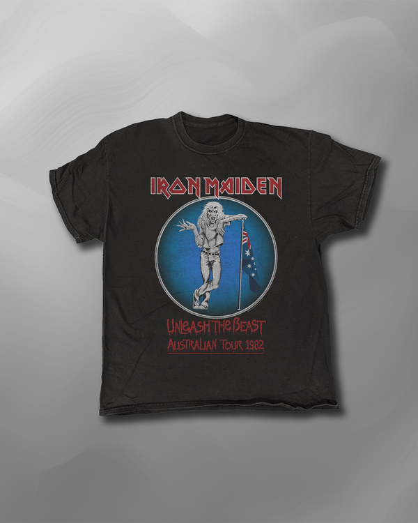 Iron Maiden - Unleash the Beast Tour 1982 Vintage Wash T-Shirt