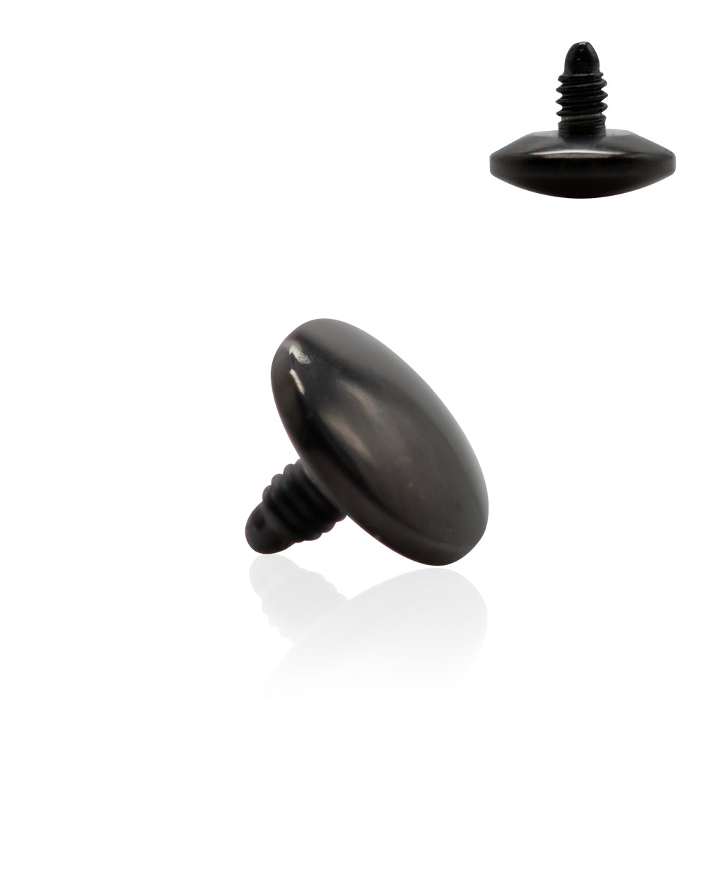 14G Black Titanium Disc Dermal Top