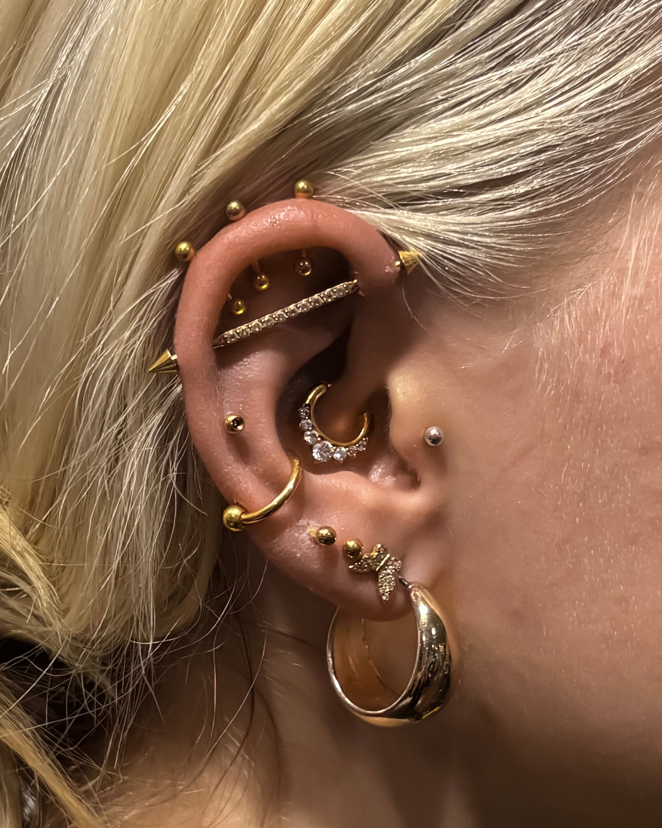 Surgical Steel Labret Bar Rose Gold