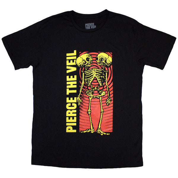 Pierce The Veil Wavy Skeleton T-Shirt (Licensed Merchandise)