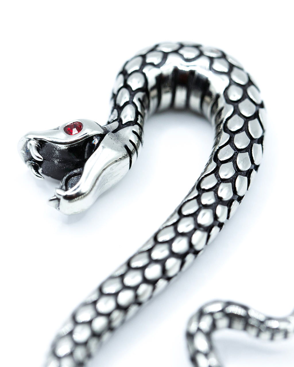Snake Rhodium Brass Weighted Hanger