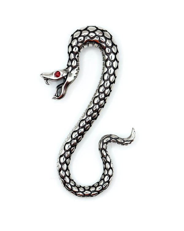 Snake Rhodium Brass Weighted Hanger