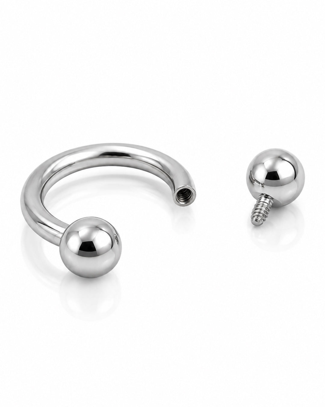 Titanium Internal Thread Circular Barbell