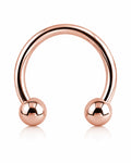 Surgical Steel Circular Barbell Rose Gold
