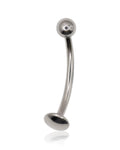 Curved Labret/ Flat Back Titanium ext thread