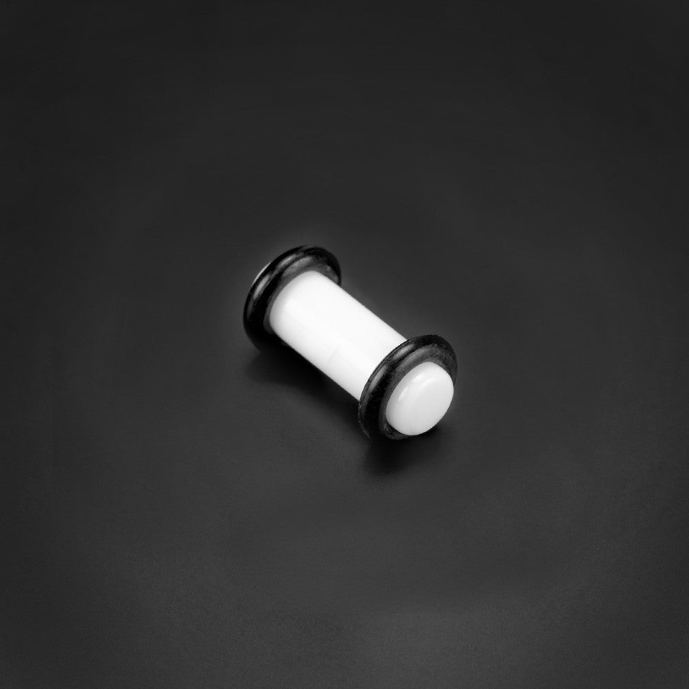 White Plug With O Rings