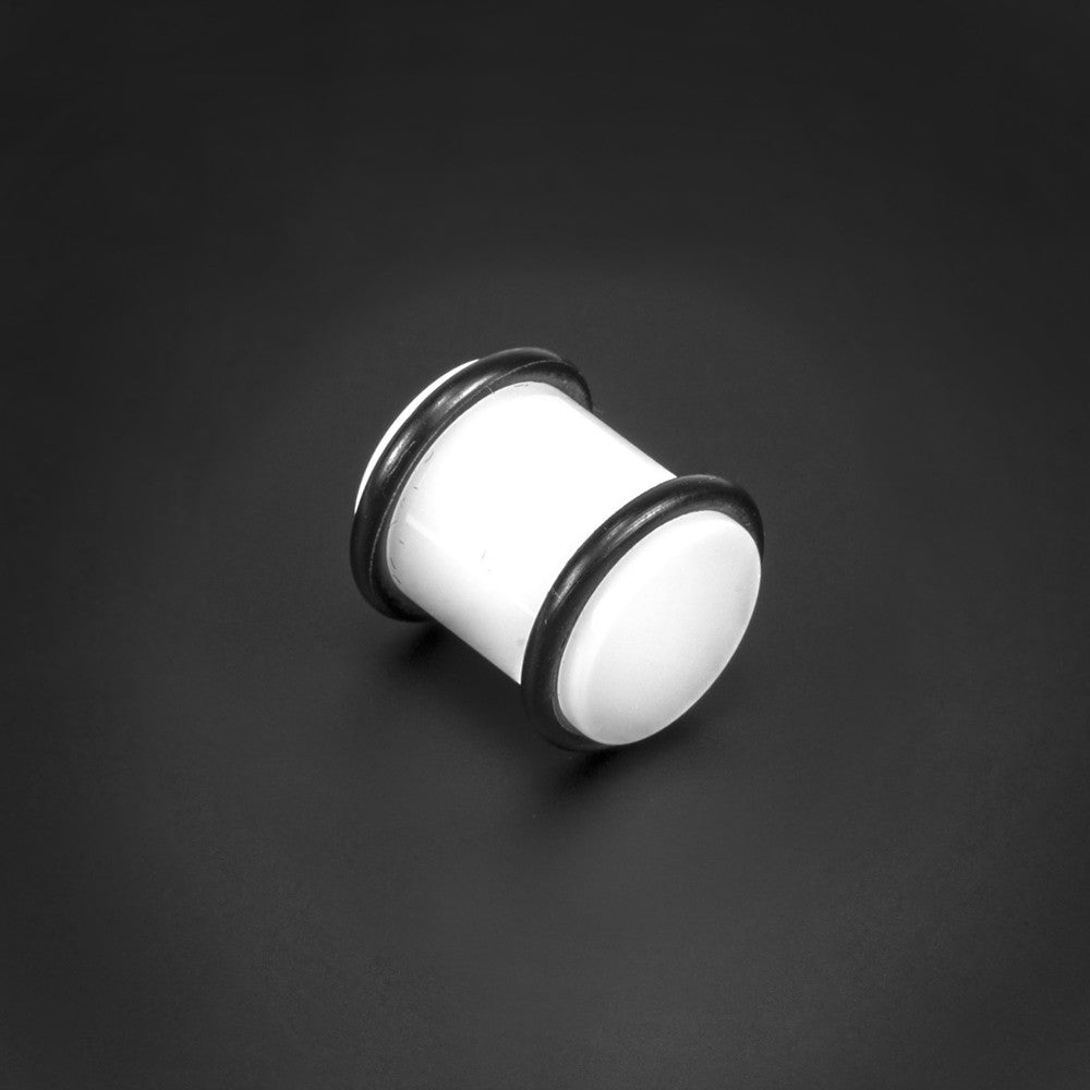 White Plug With O Rings