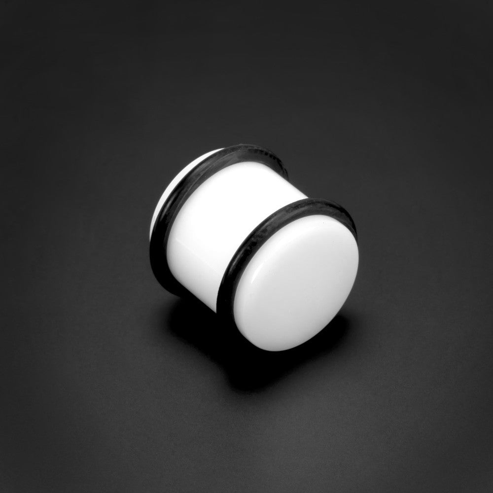 White Plug With O Rings