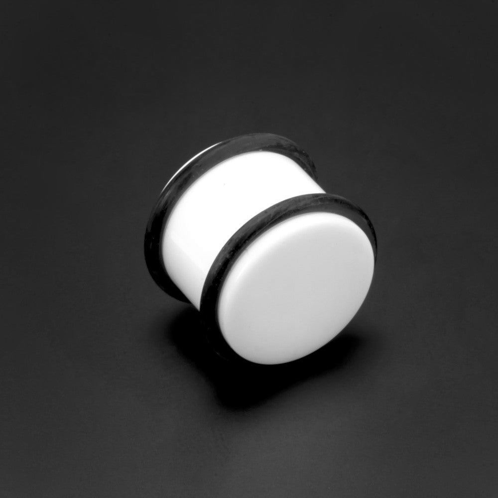 White Plug With O Rings