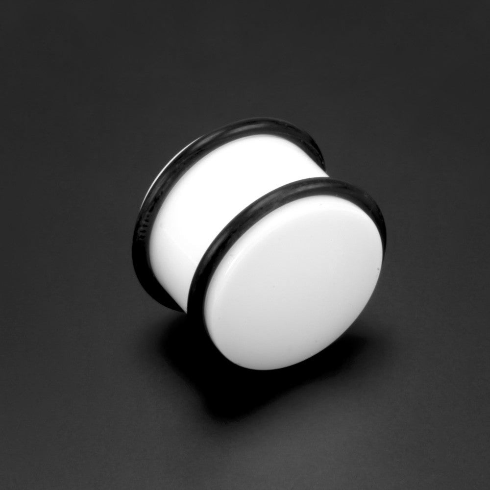 White Plug With O Rings