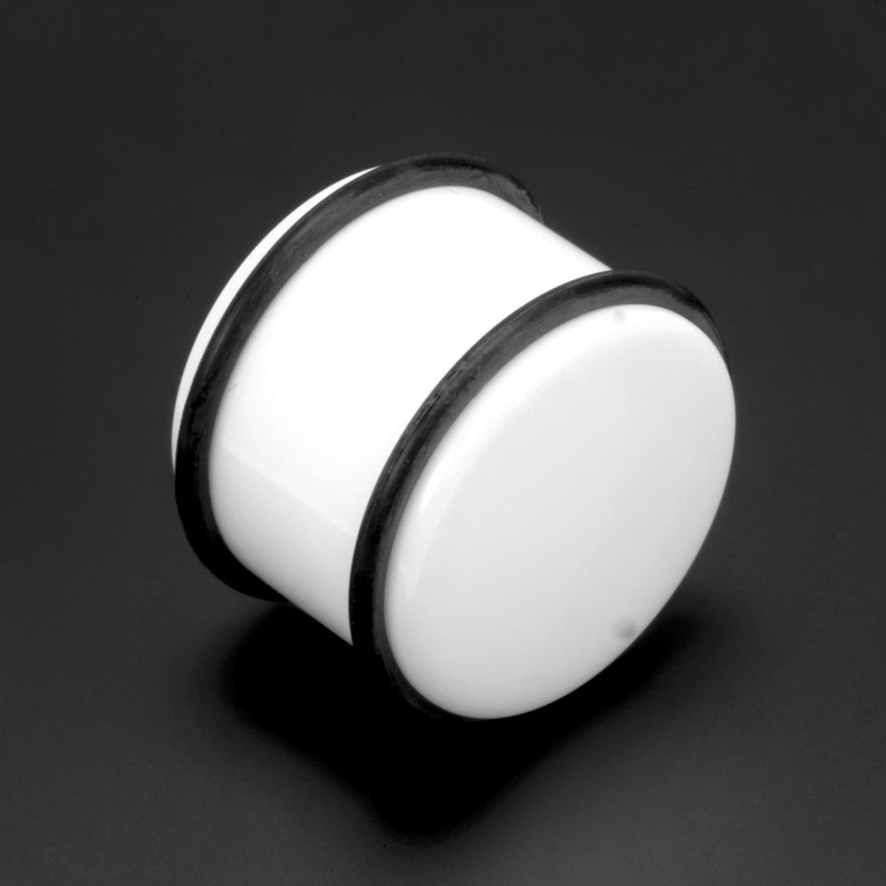 White Plug With O Rings