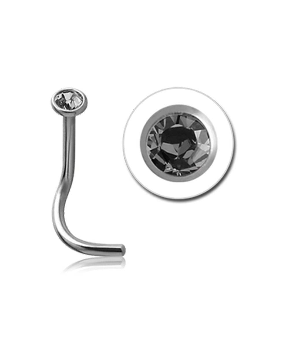 18 Gauge | Cz Titanium Nose Stud