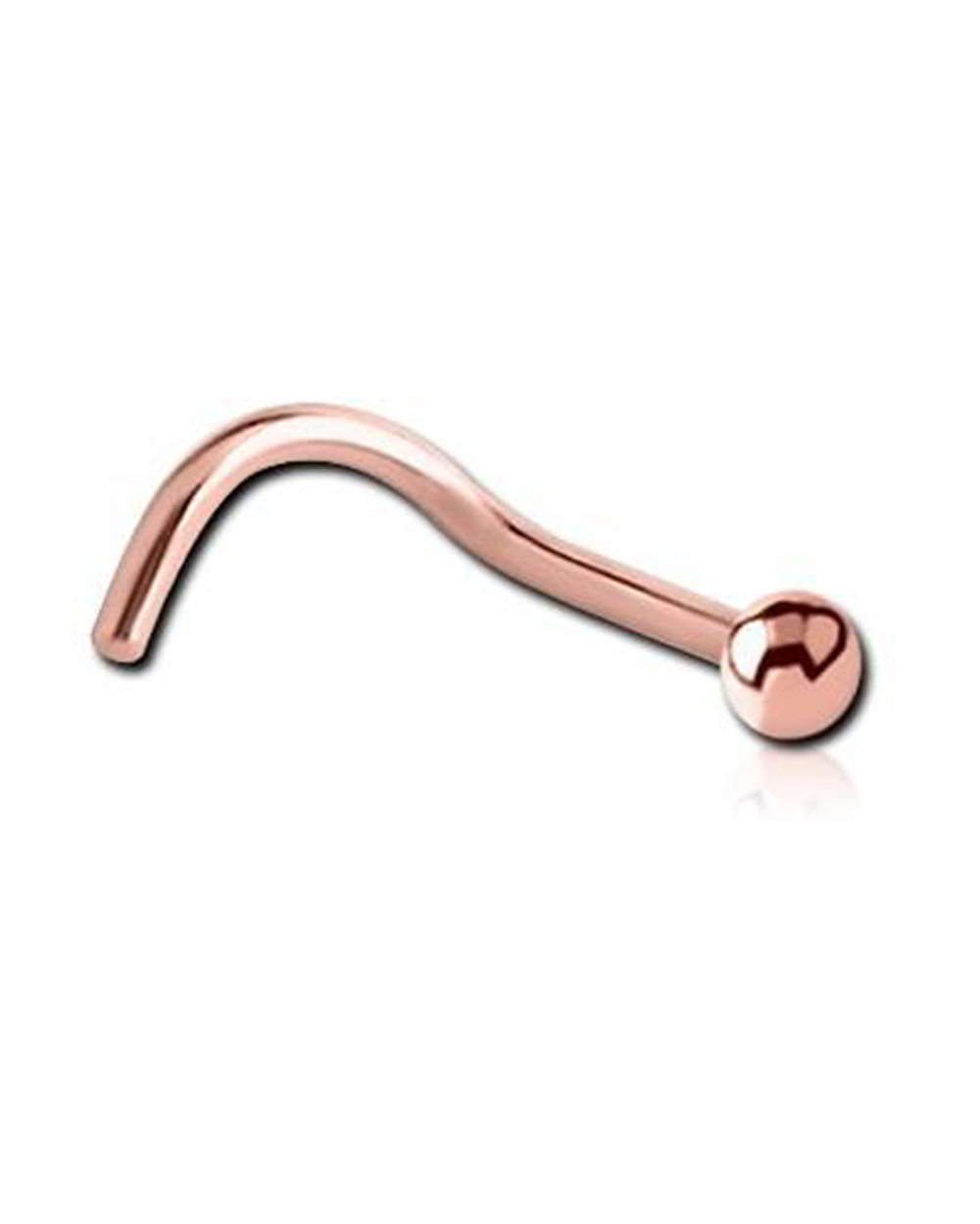 18 Gauge | Rose Gold Ball Nose Stud