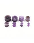 Amethyst Double Flared Stone Plug