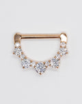 Nipple Clicker - Rg Cz 11 X Jewelled 1.6 X 14mm