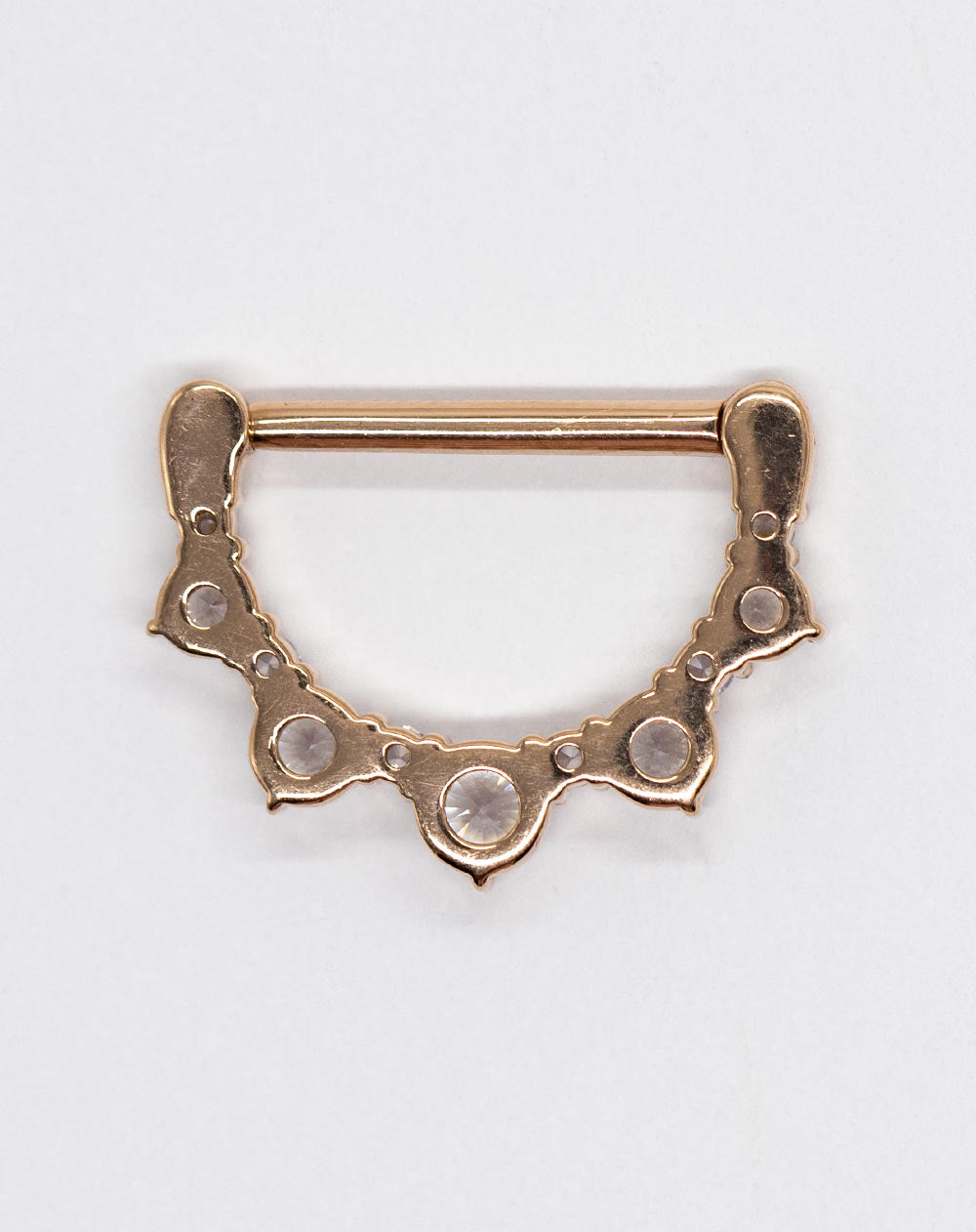 Nipple Clicker - Rg Cz 11 X Jewelled 1.6 X 14mm