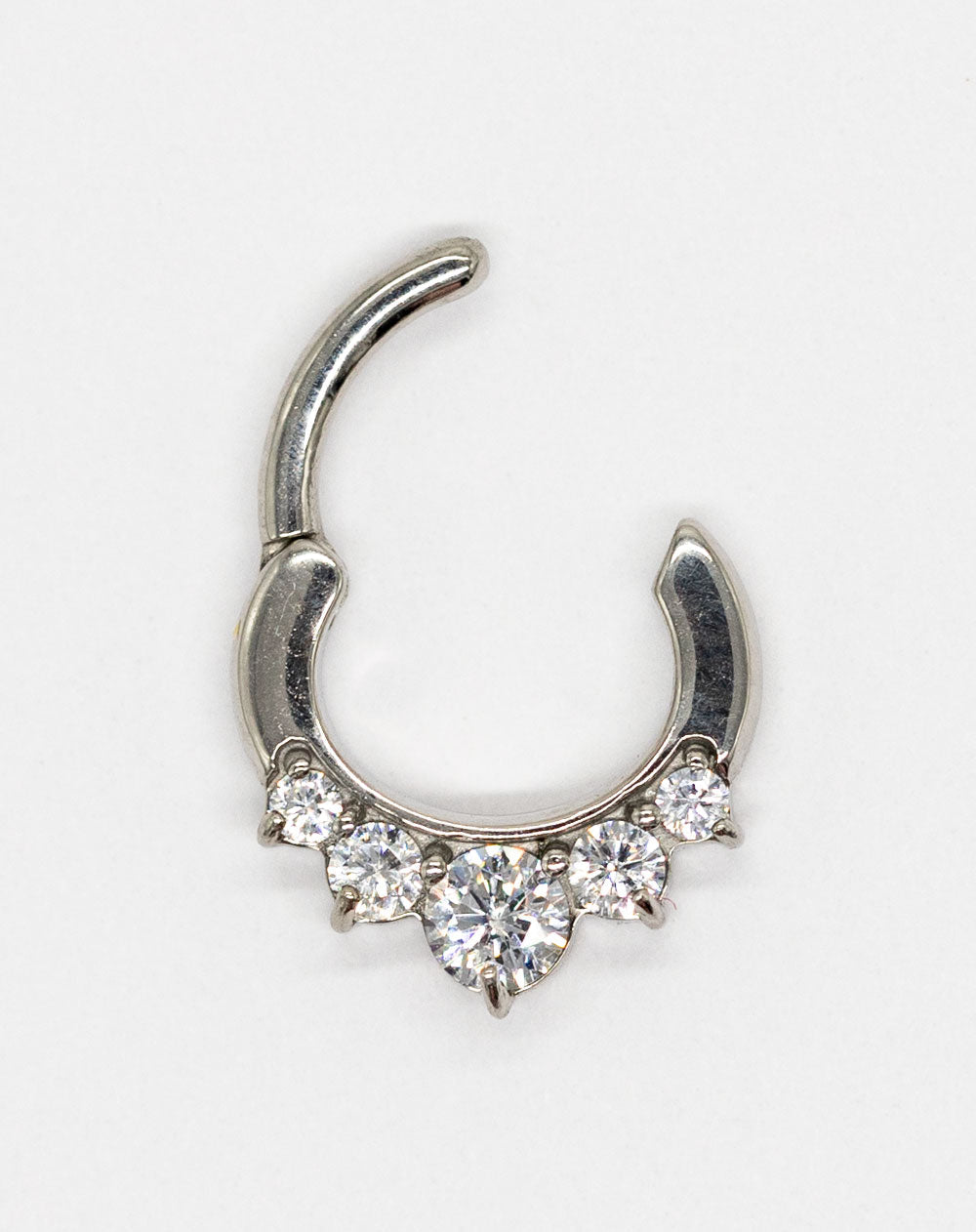16 Gauge | 6mm Crystal Princess Septum Clicker